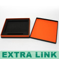 Caja de regalo de alta calidad de la cartulina del papel de lujo del parte movible de la inserción del EVA para el cuaderno y la pluma